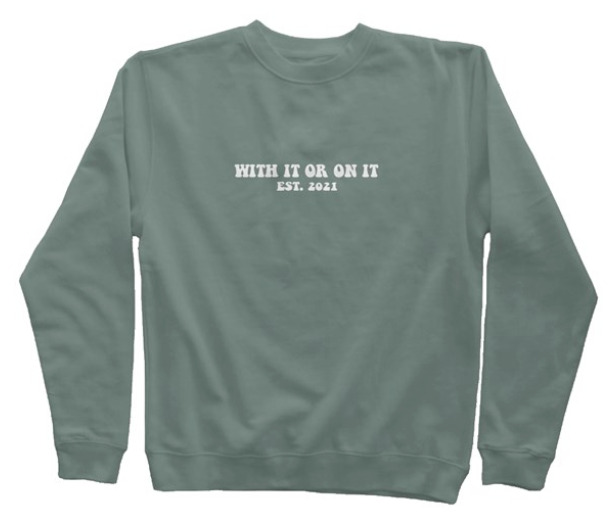 Independent Pigment Dyed Wavy Crew Neck