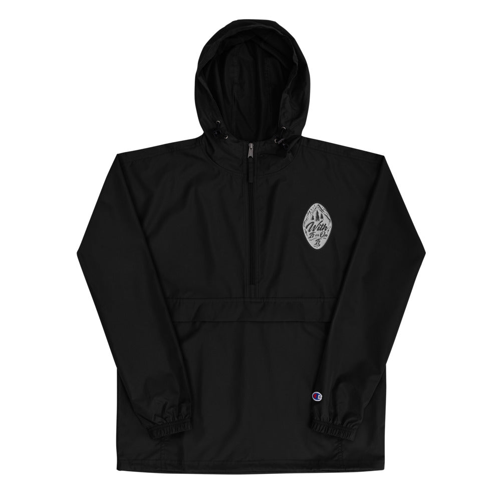 Embroidered Champion Packable Jacket - Mountain Crest