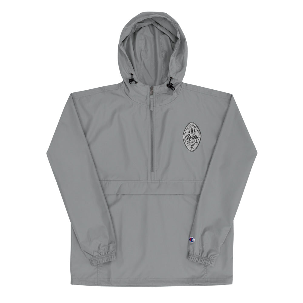 Embroidered Champion Packable Jacket - Mountain Crest