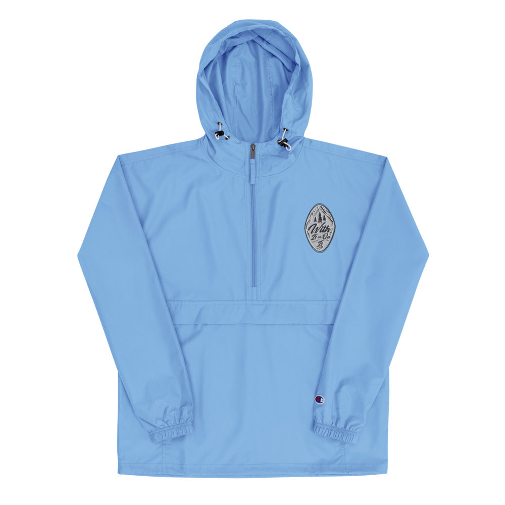 Embroidered Champion Packable Jacket - Mountain Crest