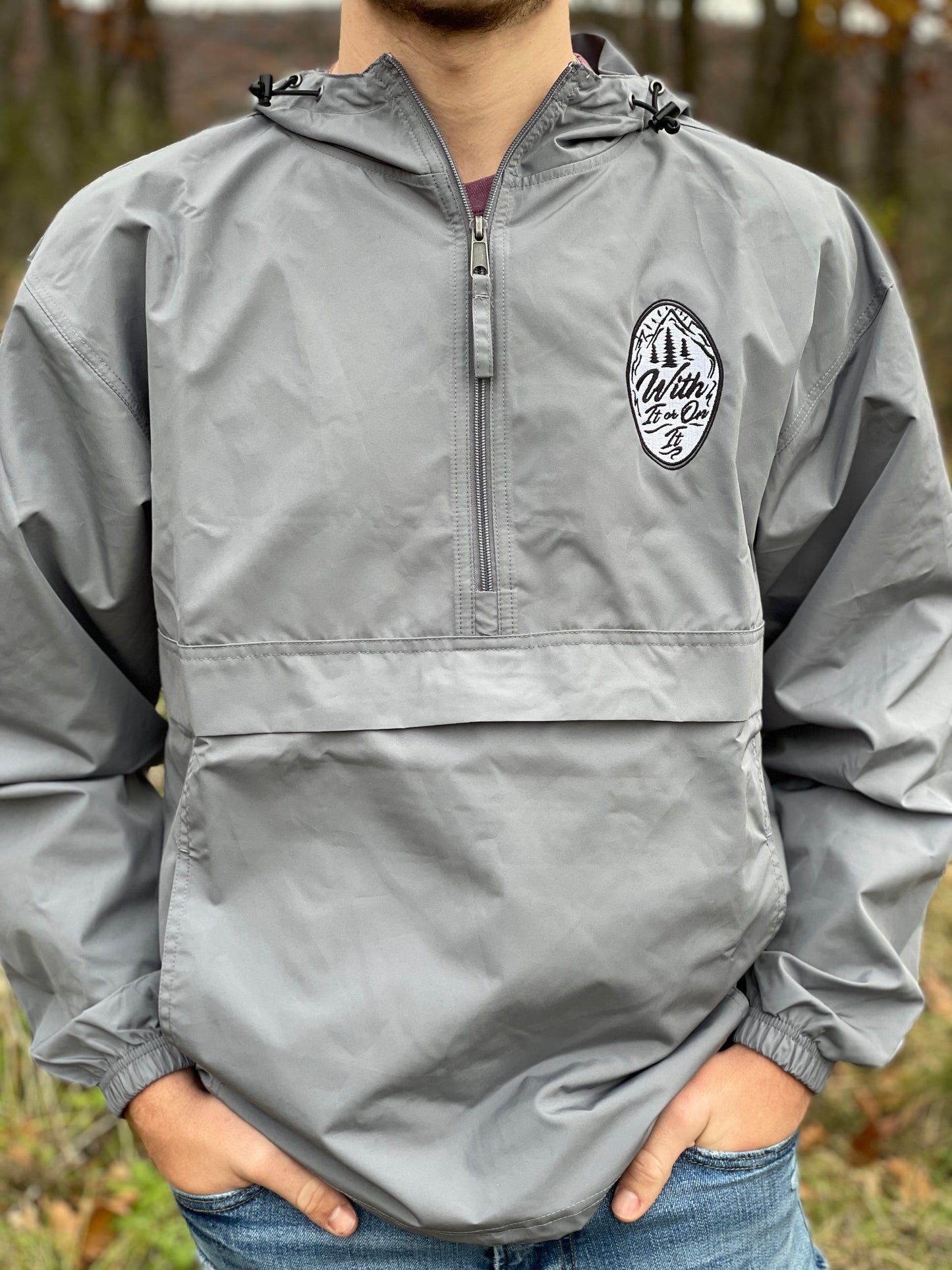 Embroidered Champion Packable Jacket - Mountain Crest