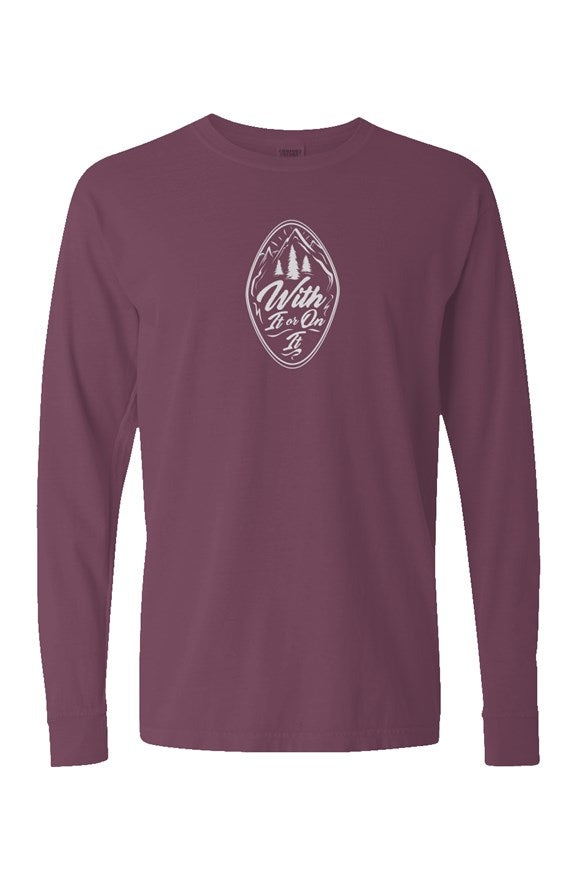 Berry Pigment Dyed Heavyweight Long Sleeve Mountai