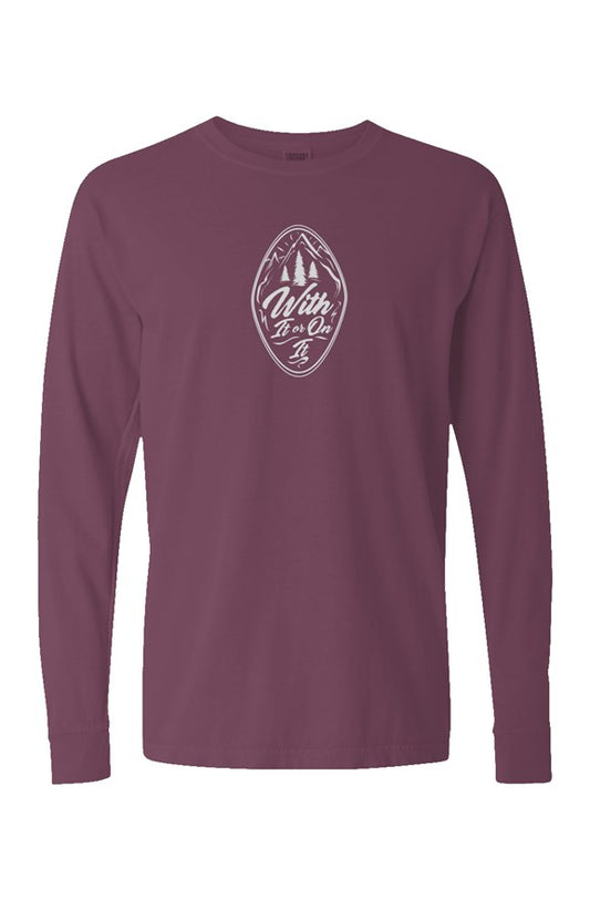 Berry Pigment Dyed Heavyweight Long Sleeve Mountai
